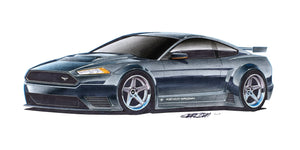 Art Print - 2015 Kenny Brown Ford Mustang GT3 Concept  by Artist Jim Gerdom