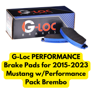G-Loc Brake Pads for 2015-2023 Mustang with Performance Pack Brembo