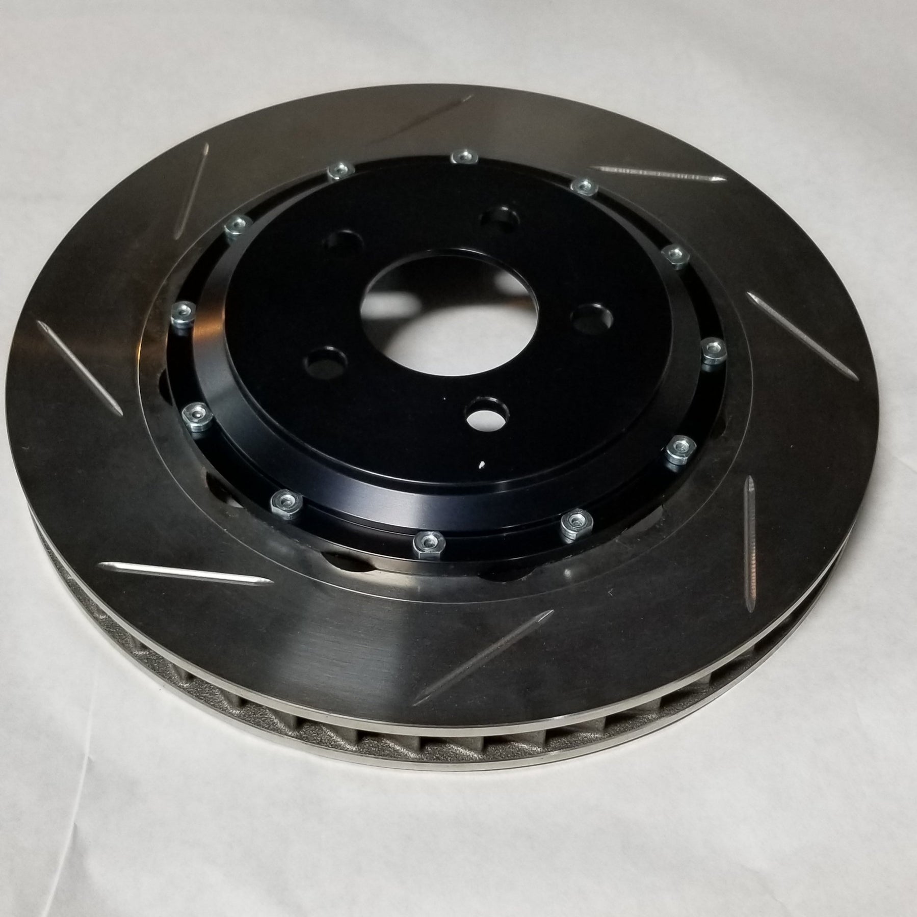 FRONT Two Piece Slotted  inch Rotors  Mustang GT, V6